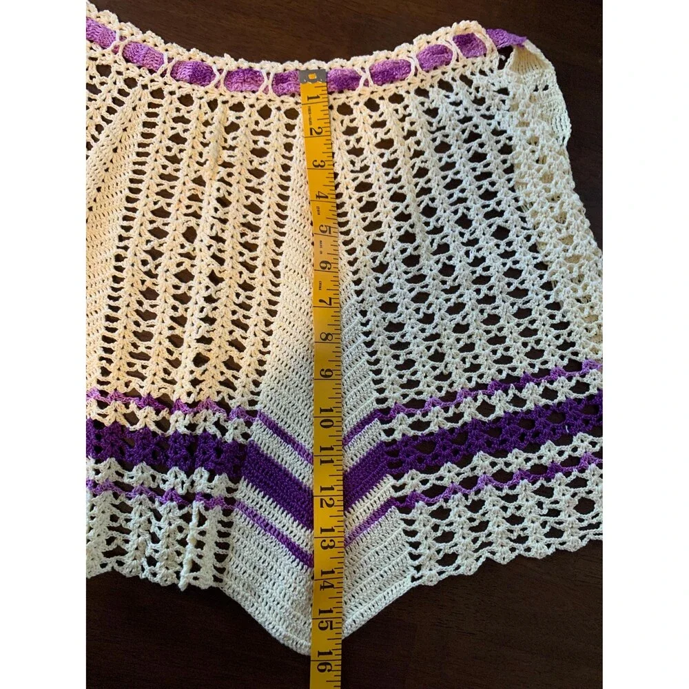 Vintage Hand Crocheted Apron